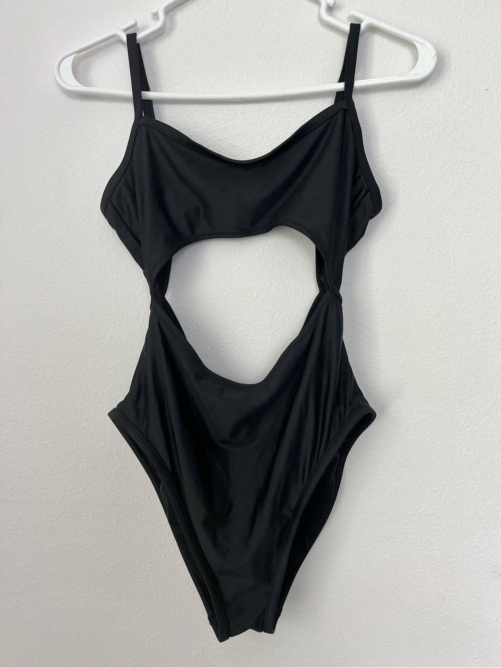 Madewell Black Cutout One-Piece Swimsuit